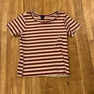 Striped short sleeve T-shirt from route plus lettuce